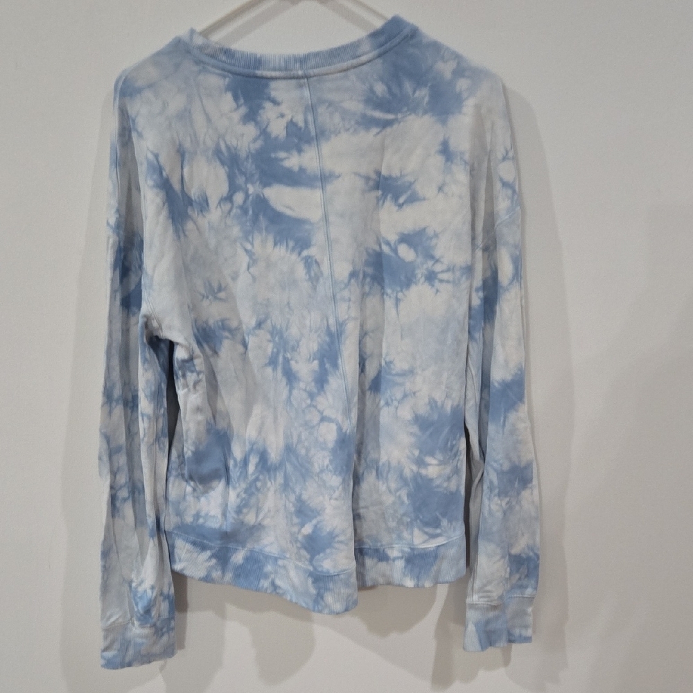 All in Motion Sz Medium Light Blue Tie-Dye Women's Sweater - Picture 3 of 6